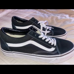 Vans black classic skate shoe